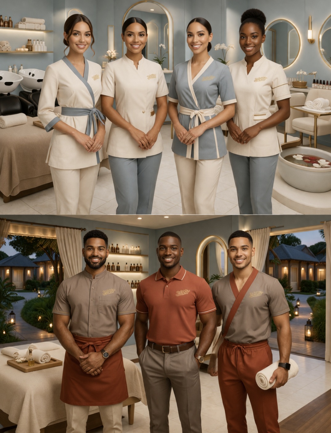 WASBY Haven spa and wellness staff concept